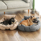 3-in-1 soft cotton pet bed for dogs and cats that works as a bed, sofa, or nest providing breathable comfort, stress relief, and cozy sleep support