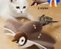 Interactive flapping bird toy for cats with catnip. Touch-activated plush toy stimulates hunting instincts, provides exercise, mental stimulation, and hours of fun for kittens and adult cats