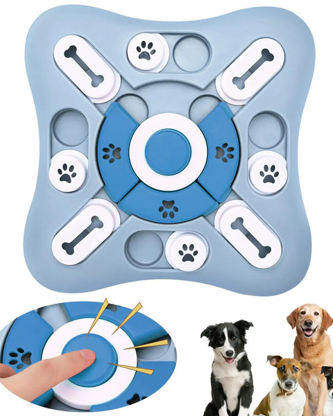 3-in-1 interactive dog and cat slow feeder puzzle toy, promotes intelligence, patience, and reduces boredom and destructive behavior