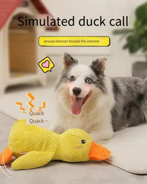 Interactive Stomping Duck Plush Toy for Dogs