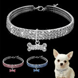 luxurious pet collar for small dogs and cats, adjustable, elegant, durable, comfortable, and stylish accessory that adds glamou