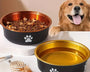 Anti-slip stainless steel dog bowls, available in small, medium, and large, prevent spills, ensure hygiene, and provide safe, comfortable mealtime for dogs.