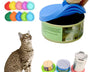 Reusable pet food can cover with built-in spoon for dogs and cats, keeps food fresh, hygienic, and prevents spills