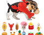 Squeaky plush dog toy for dogs and cats that supports chewing, mental stimulation, and interactive play for daily enrichment.