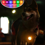 LED safety pendant for dogs and cats that improves visibility during nighttime walks and outdoor activities.