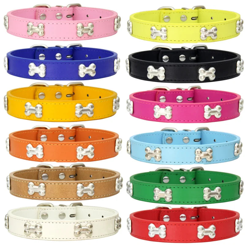 Leather dog collar for dogs that provides durable control, comfort, and secure fit for daily walks and training.