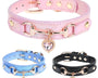 Elegant Rhinestone Leather Dog Collar with Adjustable Comfortable Fit for Stylish Everyday Walks, Pet Jewelry and Outdoor Activitie
