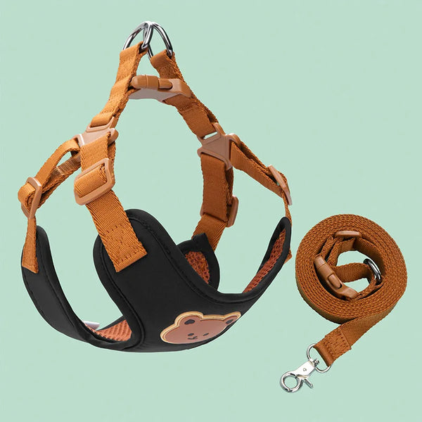 Cute Dog Harness and Leash Set