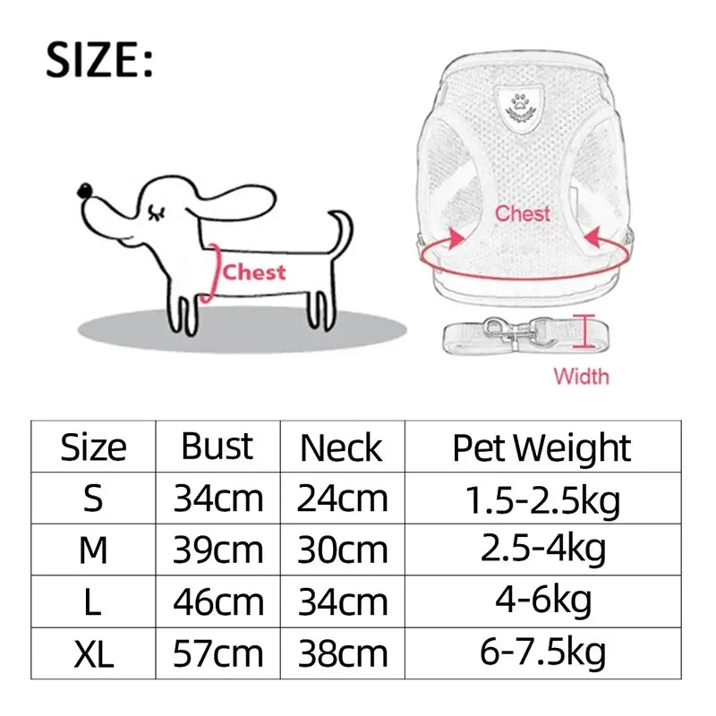 Veltra – Adjustable Pet Harness with Leash