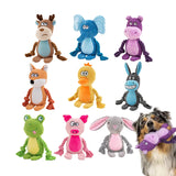 Plush rope chew toy for dogs that supports chewing, dental health, and mental stimulation.
