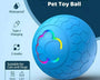 Rechargeable automatic rolling LED dog toy for dogs and cats that promotes active play and mental stimulation.