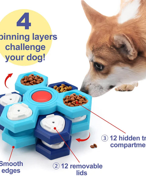 Dog Puzzle Feeding Toy | Interactive Slow Feeder for Dogs | RoyalPrimer