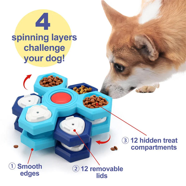 Dog Puzzle Feeding Toy | Interactive Slow Feeder for Dogs | RoyalPrimer