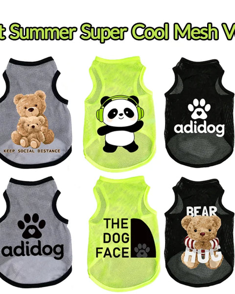 Breathable Lightweight Summer Vest for Dogs and Cats with Cooling Mesh Fabric for Comfortable, Cool and Unrestricted Movement
