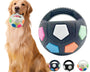 Durable non-toxic rubber tennis-ball style dog toy designed for fetch, chewing, and teething relief while supporting dental health and active outdoor play
