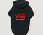 Fleece dog hoodie for dogs that provides thermal warmth and comfort during cold weather while allowing free movement.