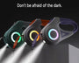 LED retractable dog leash for dogs and cats that provides controlled walking distance and improved visibility during low-light conditions.