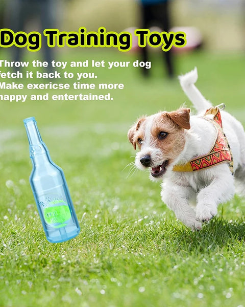 TPR rubber interactive dog toy with squeaky ball for dogs that supports chewing, reduces boredom, and promotes mental stimulation.