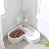 2-in-1 automatic pet bowl for dogs and cats that provides combined food and water feeding with a spill-resistant design for daily use.