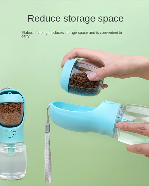 HydraGo – Portable Pet Water Bottle with Food Storage