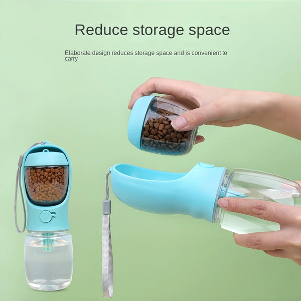 HydraGo – Portable Pet Water Bottle with Food Storage