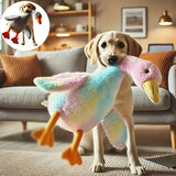  plush duck toy for dogs and cats designed for comfort, anxiety relief, and interactive play with soft durable fabric for safe chewing and cuddling