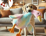  plush duck toy for dogs and cats designed for comfort, anxiety relief, and interactive play with soft durable fabric for safe chewing and cuddling