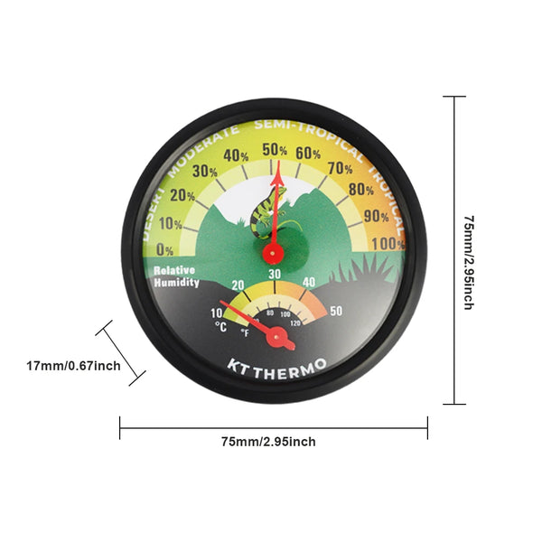 ClimaRept Thermometer & Hygrometer with Suction