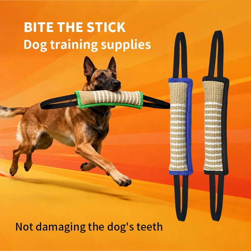 Durable Dog Training Stick for Biting, Chewing, Tug-of-War, Fetch, Exercise, Mental Stimulation and Interactive Play