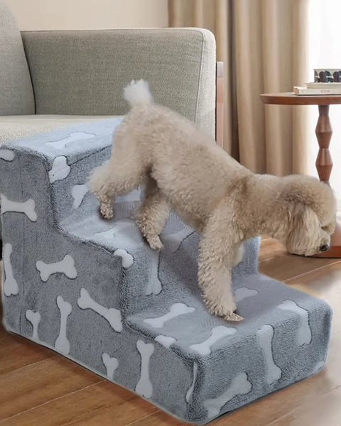 Pet stairs for dogs that reduce joint strain and provide safe access to beds and sofas