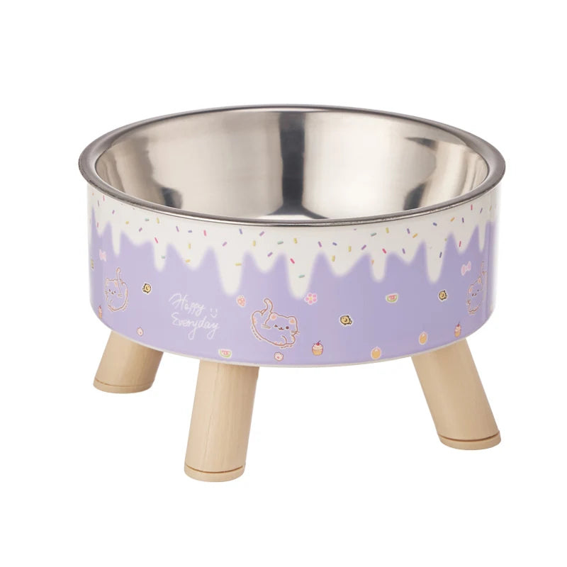 FrostiPawra – Elevated Ice Cream Style Bowl for Pets