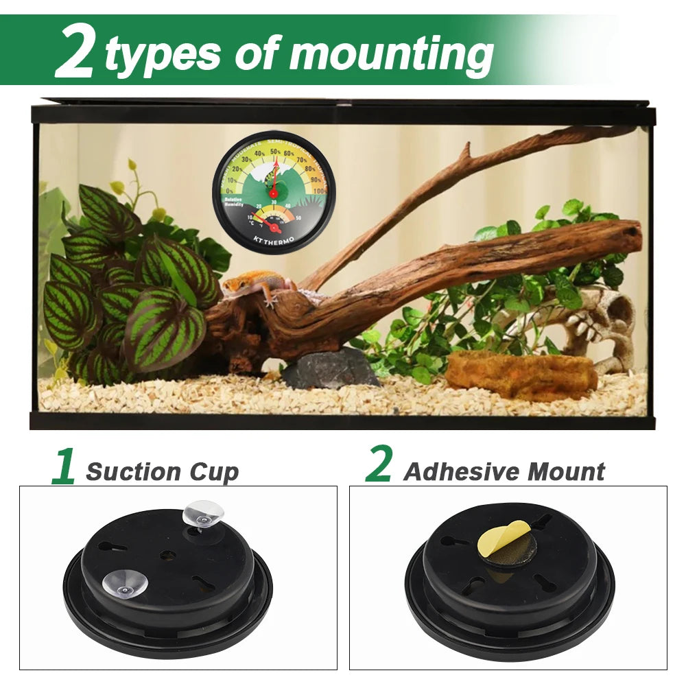 ClimaRept Thermometer & Hygrometer with Suction