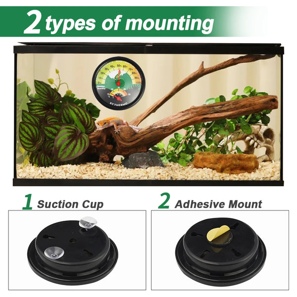 ClimaRept Thermometer & Hygrometer with Suction