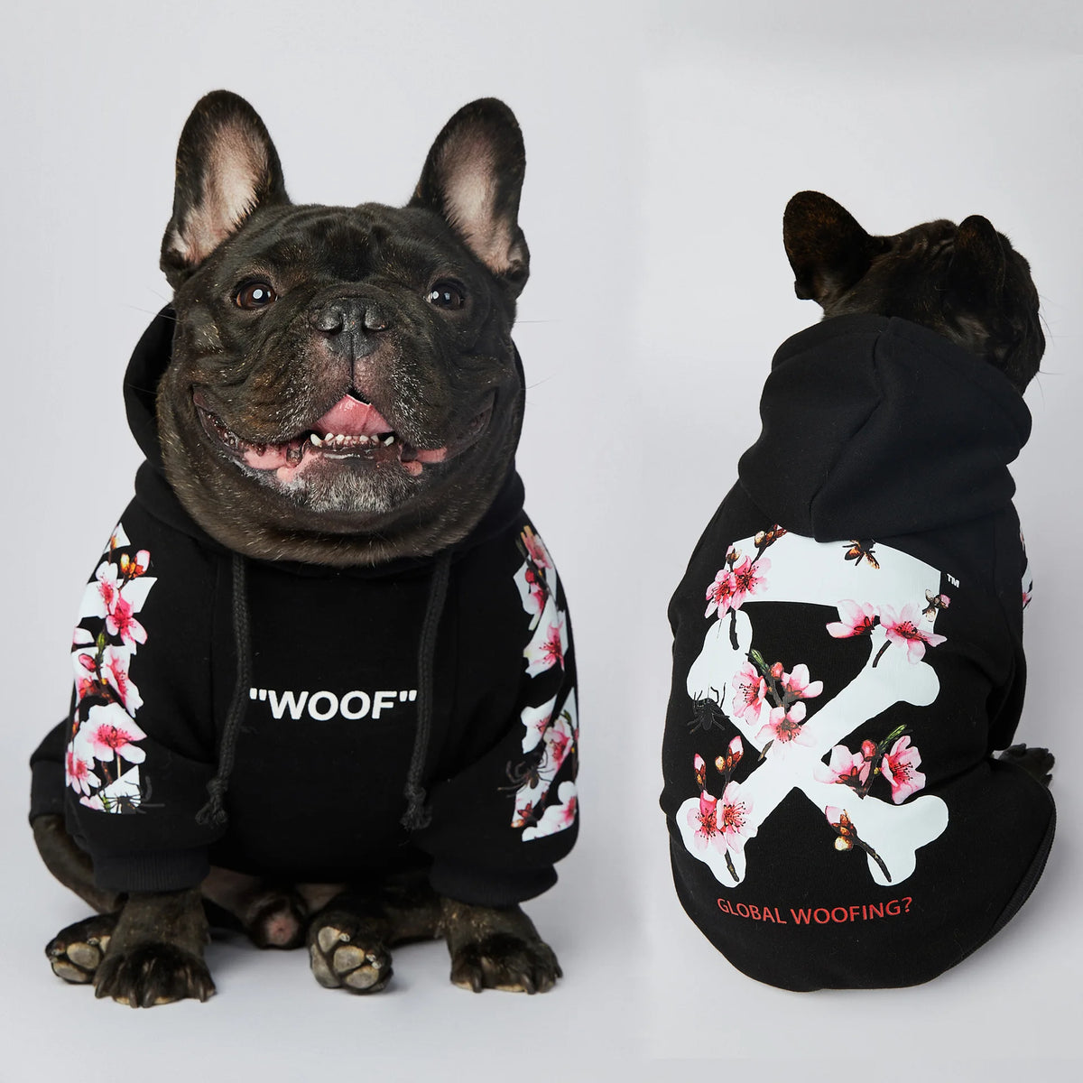 Soft front-leg dog hoodie for small to medium dogs made from lightweight warm fabric for comfort and protection during autumn and spring walks