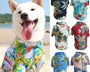 Hawaiian shirt for dogs and cats that provides lightweight breathable comfort and free movement during warm weather and summer activities.