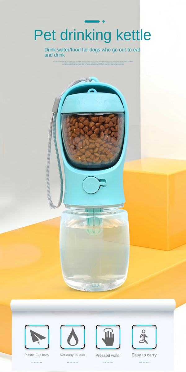 HydraGo – Portable Pet Water Bottle with Food Storage
