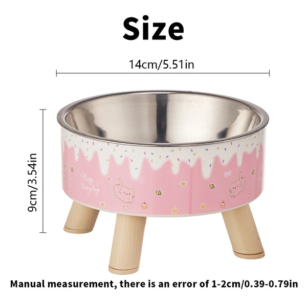 FrostiPawra – Elevated Ice Cream Style Bowl for Pets