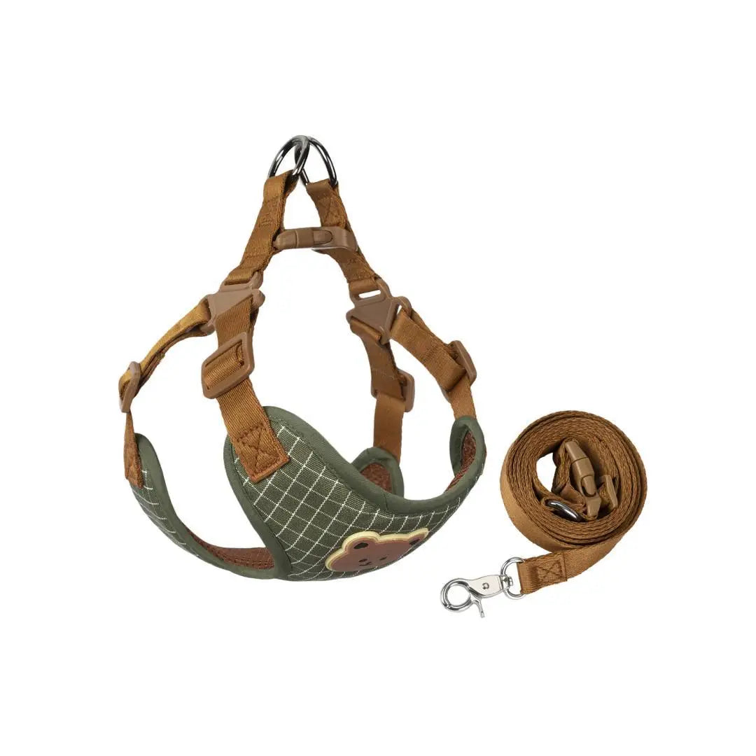 Cute Dog Harness and Leash Set