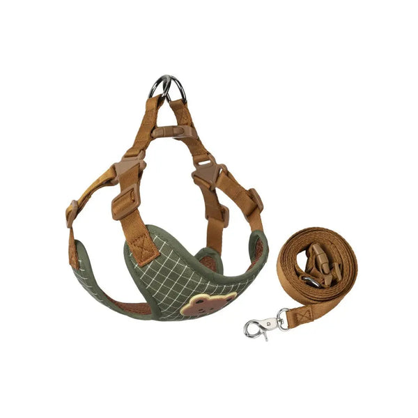 Cute Dog Harness and Leash Set
