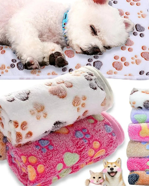 Soft fluffy pet blanket for dogs and cats that provides warm sleeping comfort and cozy resting support for daily use.
