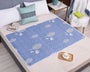 Washable waterproof pet training mat for dogs and cats that absorbs moisture and protects floors, beds, and furniture from accidents.