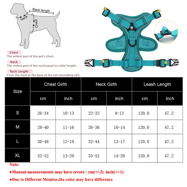 Dog Harness and Leash Set