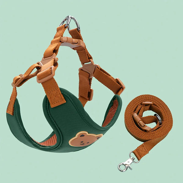 Cute Dog Harness and Leash Set