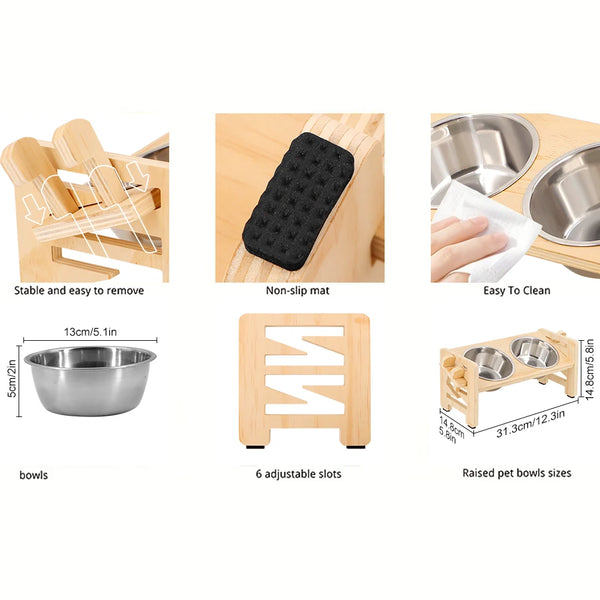 Altivio – Adjustable Elevated Pet Bowl