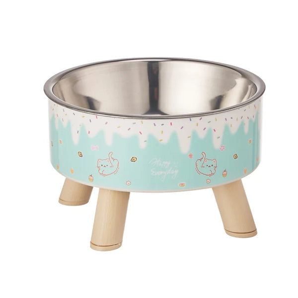 FrostiPawra – Elevated Ice Cream Style Bowl for Pets