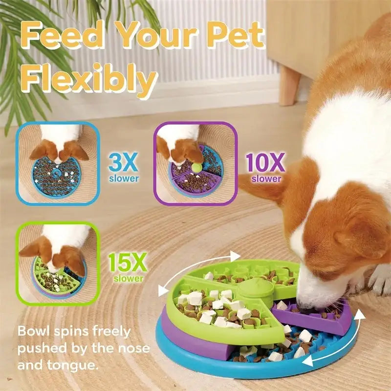 PawzzleFeast 3-in-1 Feeding Modes