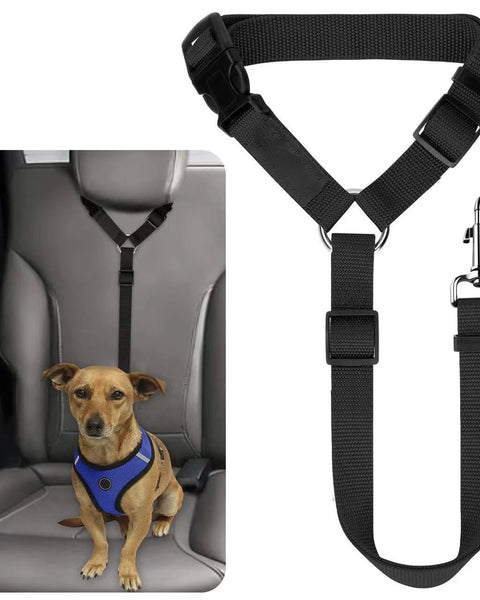 Dog Car Seat Belt Leash for Dogs | Adjustable Nylon Pet Car Safety Harness | RoyalPrimer