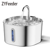 3.2L automatic stainless steel pet water fountain for cats and dogs with circulating filtered water to keep hydration clean and fresh