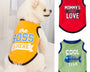 Breathable cotton dog shirt for small dogs and cats that provides lightweight comfort and cooling for warm weather.