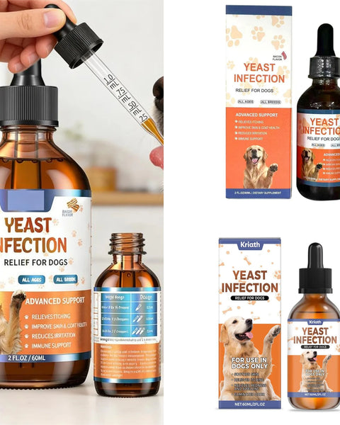  Dog Pet Drops Gentle Care Supplement - Herbal Gut Health Liquid for Dogs and Cats, Digestive Support Yeast Drops, Healthy Coat and Skin Formula, Natural Probiotic Pet Supplement, Puppy Safe No Additives